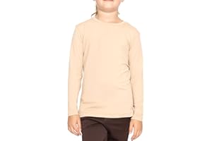 STRETCH IS COMFORT Youth Girls Oh So Soft Long Sleeve Crew Neck Top | Sizes 2-16 | Essential Basics