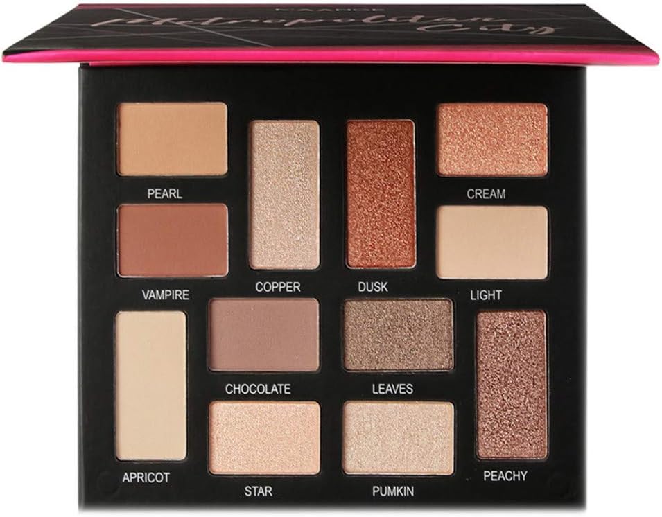 Lemoning 12 Color Shimmer Glitter Eye Shadow Powder Matt Eyeshadow Cosmetic Makeup