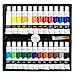 Acrylic Paint - B-ART-C - 24 Color Paint Set Includes 3 Paint Brushes - Non Toxic Paint for Canvas, Ceramic, Rock Painting, Arts and Crafts