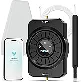 ZORIDA Cell Phone Signal Booster for All US Carriers, Boosts 5G 4G, Cell Phone Booster 72dB High Gain Antennas, Cellular Verizon and AT&amp;T, T-Mobile Signal on Band 12/17,13,5,25/2,4, FCC Approved