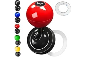 TADIUM Universal One-Button Start Car Shift Knob, Push Start Button, Metal Car Joystick Ball, Customized Cars Start Ignition Switch Buttons Rocker