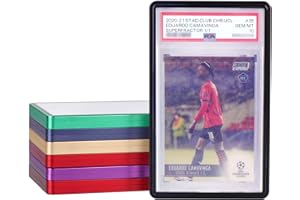 DiaoTu PSA Slab Bumper Case, Metal Graded Cards Slab Magnetic Protector for 35pt PSA/CGC/CCIC Graded Cards|Scratch Resistant | Stackable | UV Resistant | Black