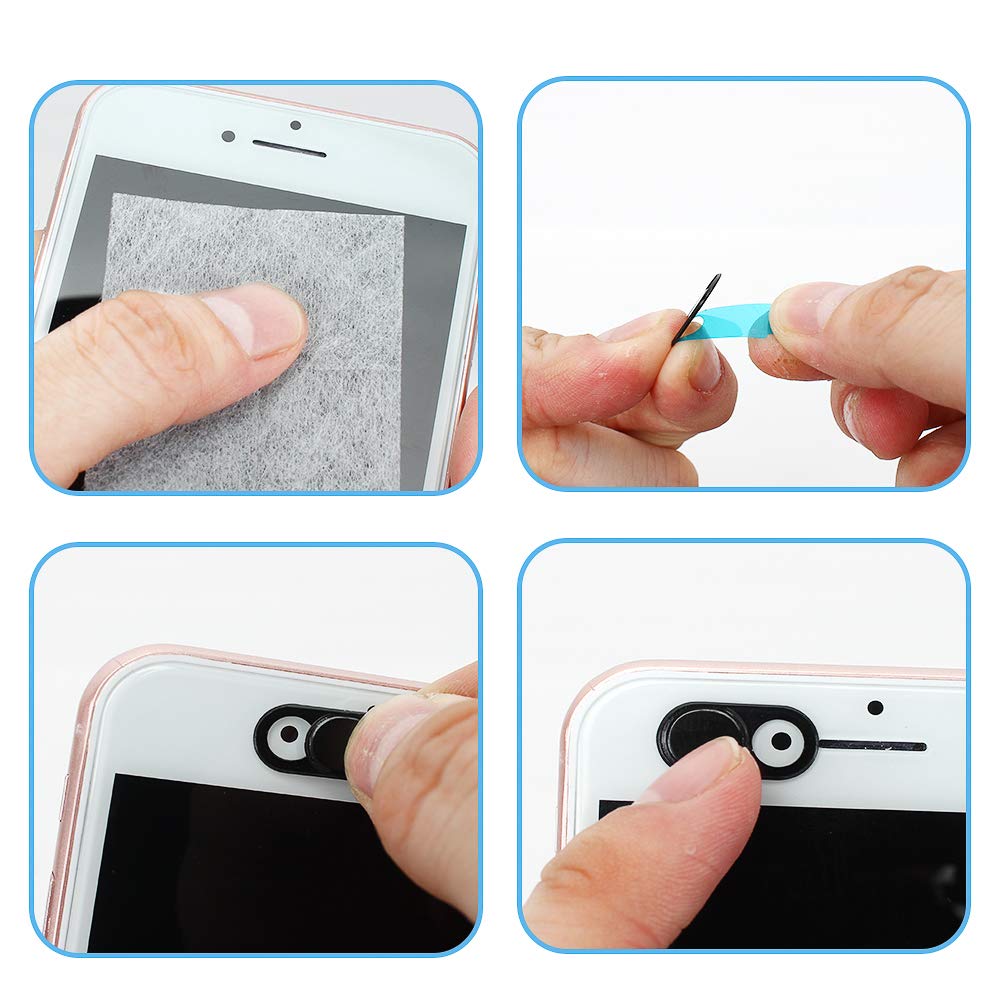 SICOOO Webcam Abdeckung-Handy Kamera (Front) Webcam Cover Laptop Notebook Kamera Abdeckung, für Privatsphäre Schutzc