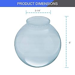 DYSMIO Lighting 6-Inch Diameter Globe - 3-1/4-Inch