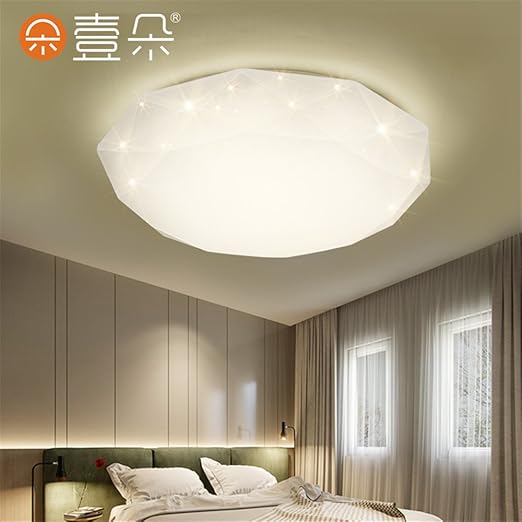 Brightllt Eingangs Deckenleuchte Led Balkon Rundes Zimmer Schlafzimmer Einfaches Modernes Diamant Wohnzimmer Dreifarbiges Dimmen 430mm Amazon De Beleuchtung