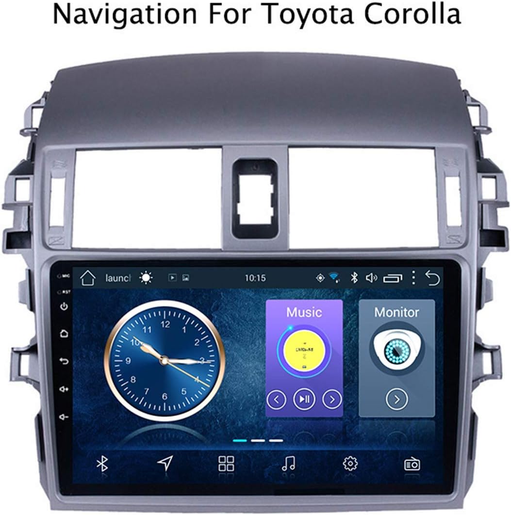 DUMXY GPS Navigation Car Stereo Android 8.1 9" Multimedia Player For Toyota Corolla 2007-2013 Support Wifi USB DAB DVR TPMS Bluetooth Steering Wheel Control Mirror Link