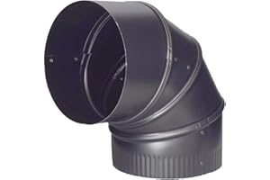 UNITED STATES HDW BM0015 7" Adjustable Elbow, Black
