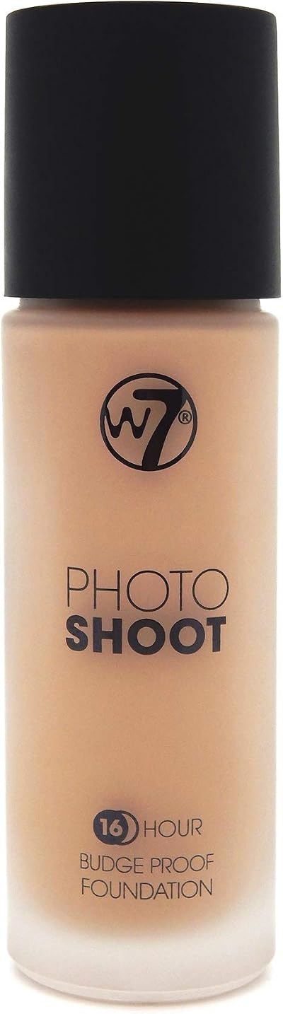 W7 Photo Shoot 16Hr Natural Beige Liquid Foundation 28ml Long Lasting Matte