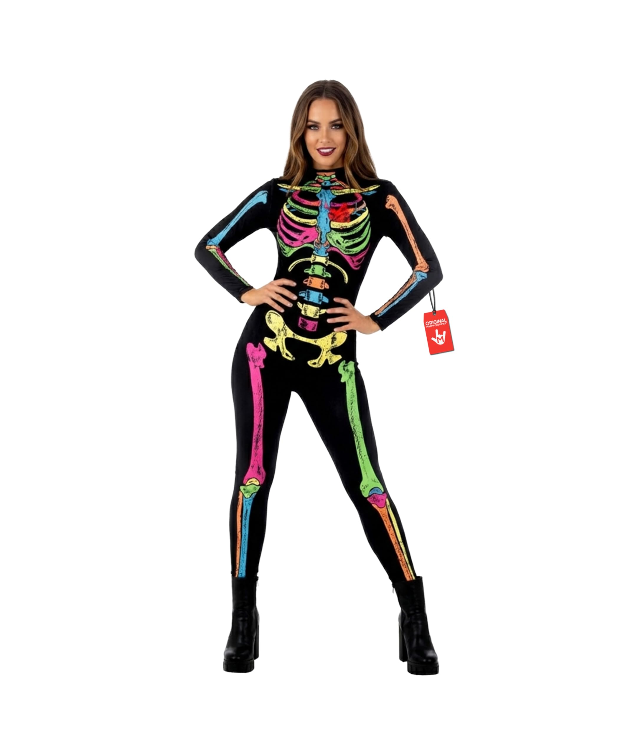 Morph Female Skeleton Costume, Skeleton Jumpsuit Women, Halloween Costumes for Women, X- Large — image 1