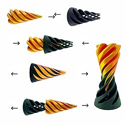 ajitxalr 3 Packs Impossible Cone,Spiral Cone Fidget