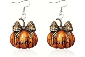 FRODETE Fall Thanksgiving Earring for Women Maple Leaf Dangle Earrings Autumn Leaf Accessories Thanksgiving Outfit Women 2025