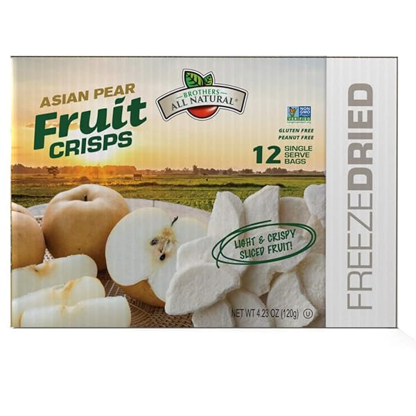 BROTHERS ALL NATURAL ASIAN PEAR FRUIT CRISPS 12 COUNT, 0.35 OZ