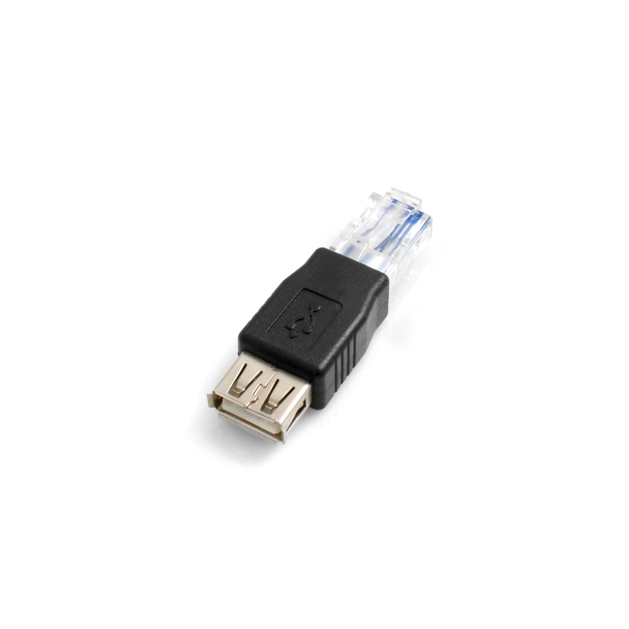 System-S RJ45 Male to USB A Female Coupling Adapter Plug Cable