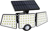 Lepro Solar Security Lights 1200LM 3 Head Motion Sensor IP65 Floodlight