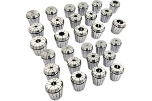 Buyohlic ER Collet Set for CNC Milling & Lathe Tool Holders – Engraving Machine Accessories (ER40 Collet – 29 Pcs (Size : 1/8