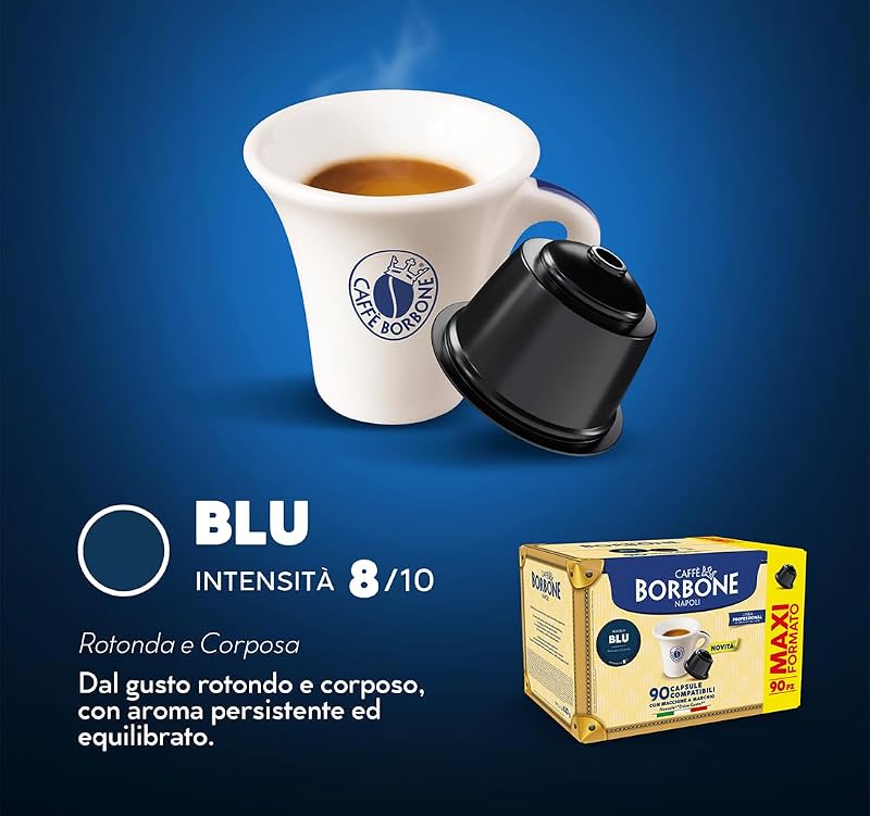 Mezcla de Café Azul - 90 Cápsulas - Compatibles con Máquinas de Café Nescafè®* Dolce Gusto®*