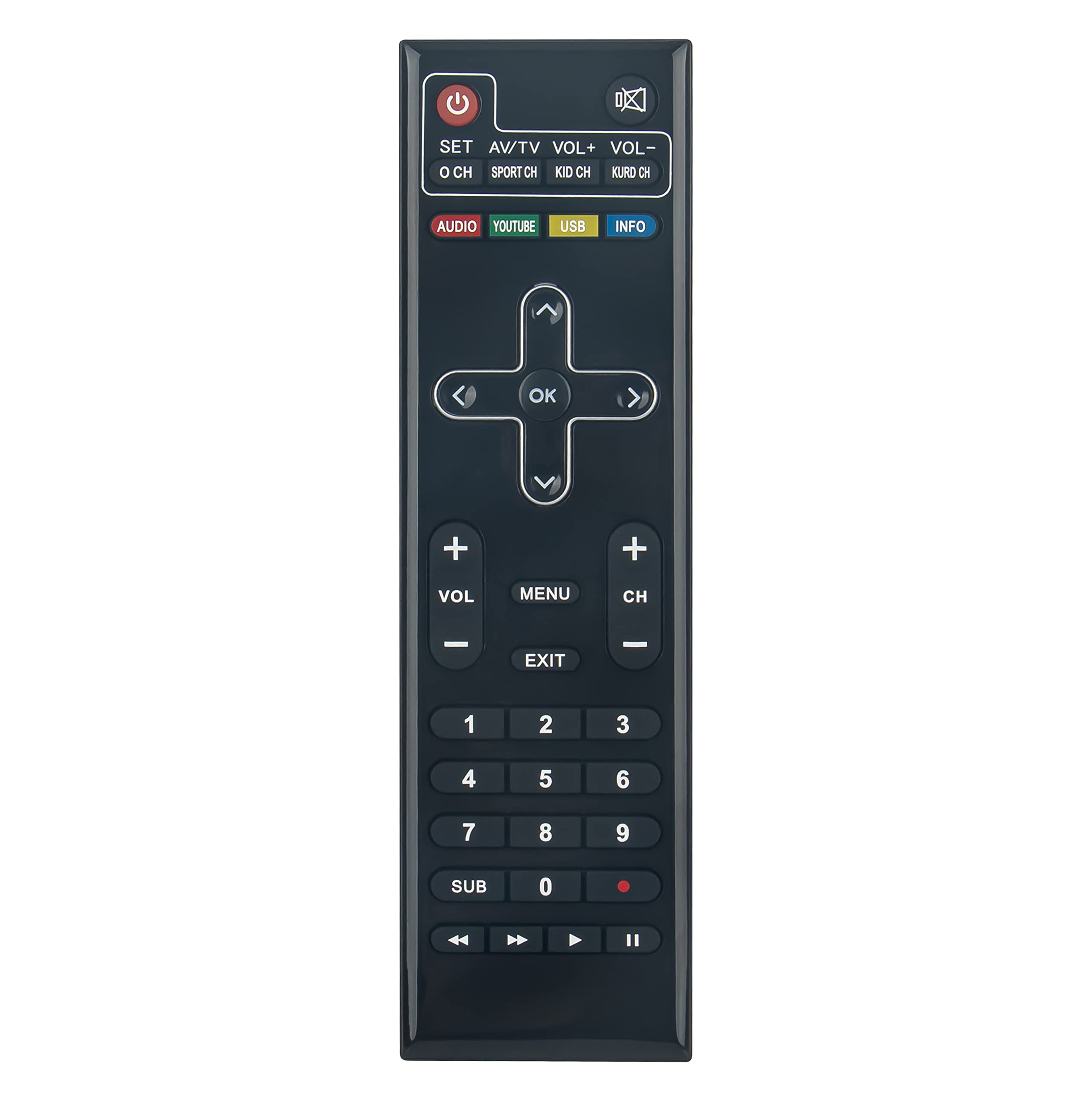 ALLIMITY Replace Remote Control fit for Istar Korea box ZEED 5, ZEED 4, ZEED 333, ZEED 222, A9000, ZEED 4 OTT+ TV