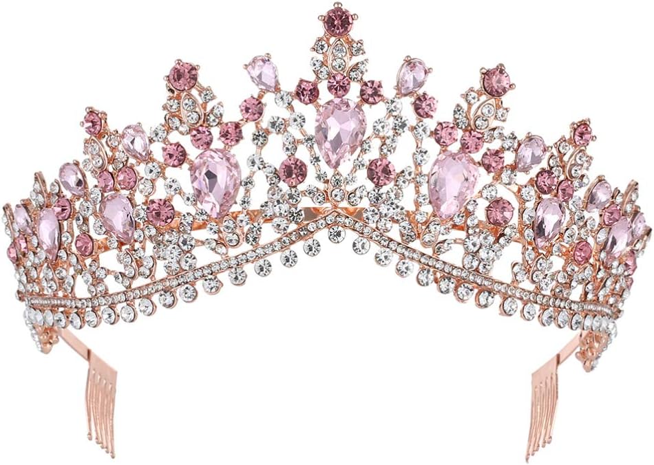 Minkissy Women Tiara with Comb