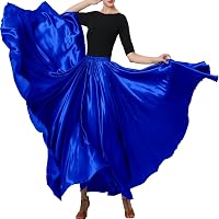 Satin 6 Yard 5-Tier Gypsy Skirt – Belly Dance Tribal Ruffle – 41 Colors Available – 36 Inch