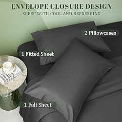 LIANLAM Sheets - Queen Size Sheets Set 4 Piece