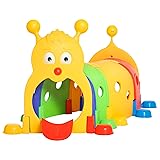 Qaba Caterpillar Tunnel, Toddler Tunnel for Kids