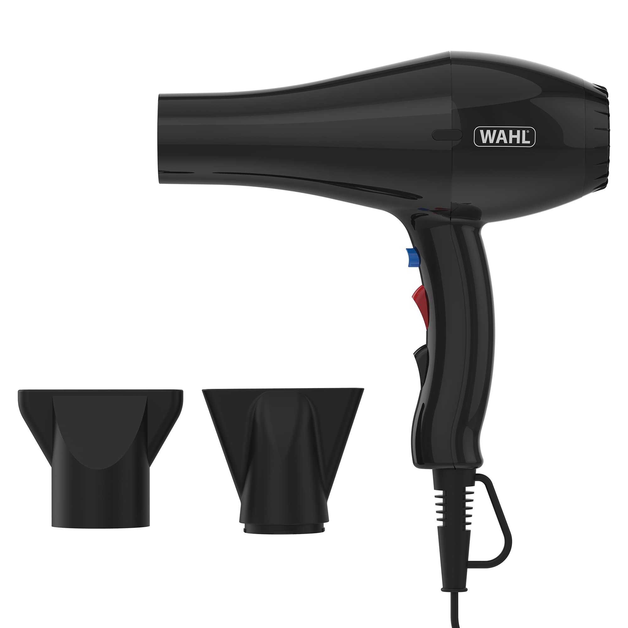 Wahl Ionic Style Hairdryer, Professional Quality Dryer, Hair Dryers for Women, Cool Shot Button, 3 Heat and 2 Speed Settings, Quick Dry Airflow, Fast Drying, Black