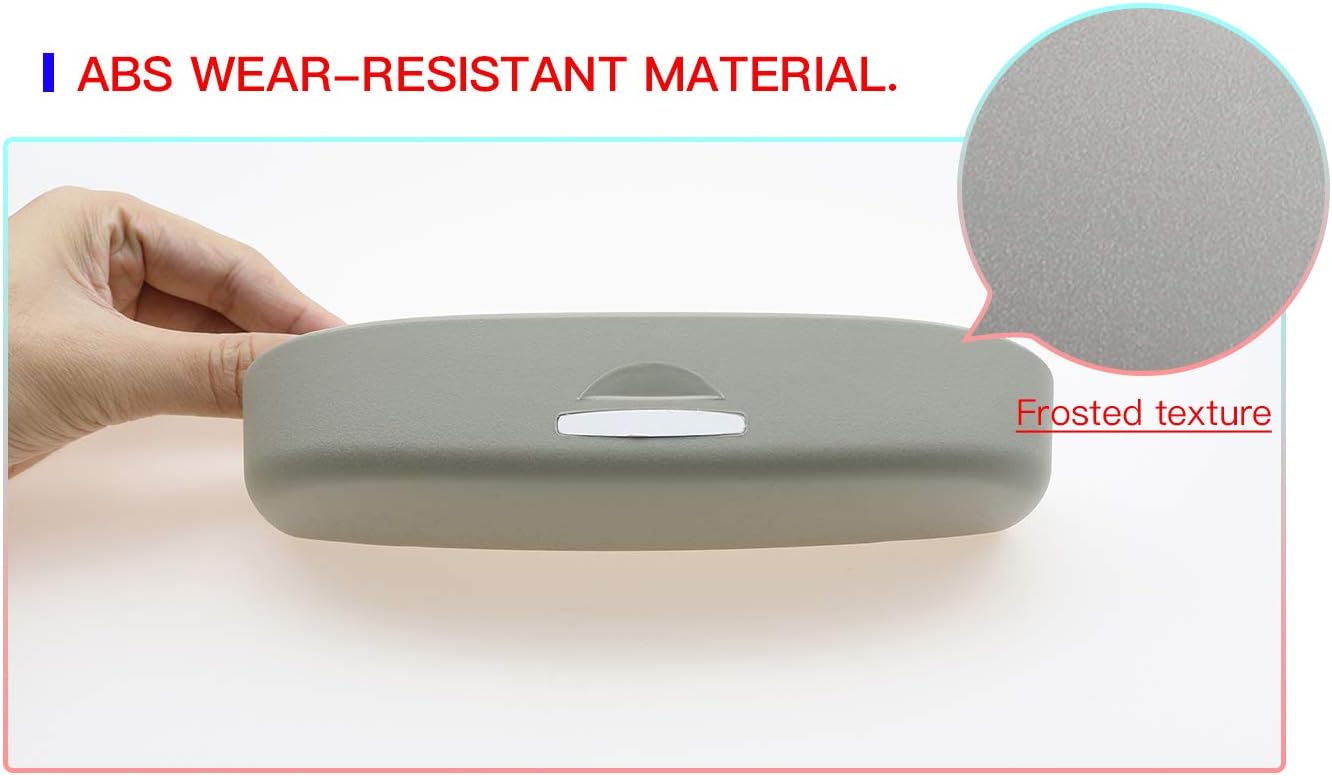 CDEFG Car Front Sunglasses Holder for Honda HR-V Civic CRV Glasses Box ABS Sunglasses Case Auto Glasses Storage Box Organizer (Grey) - Image 3