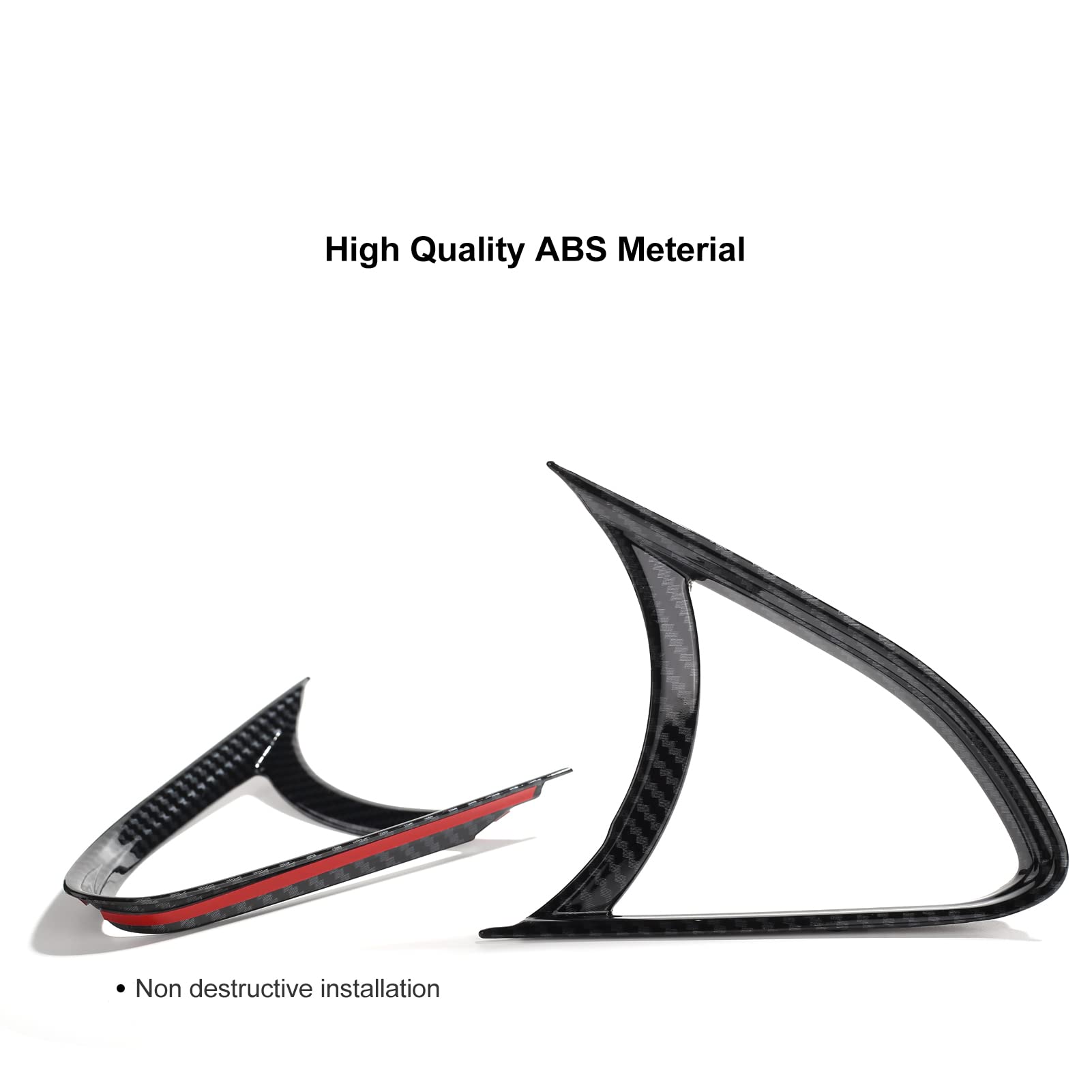 for Mazda 3 2024 2023 2022 2021 2020 Accessories Auto Dashboard Center Console Air Vent Cover Trim Frame -Carbon Fiber Style