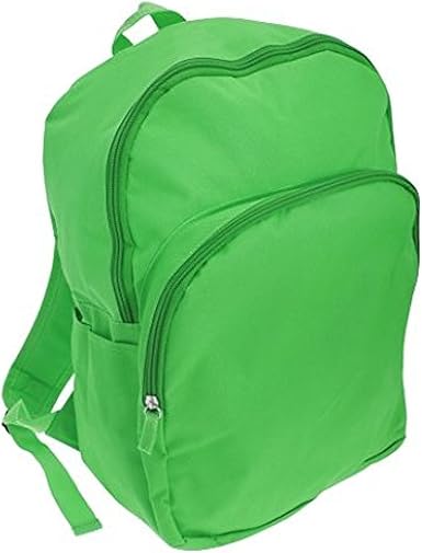 plain green backpack