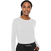 Med Couture Women's Underscrub Top Long Sleeve Performance Knit Tee, 360° Stretch, Lightweight & Ultra Soft Fabric - MC8499