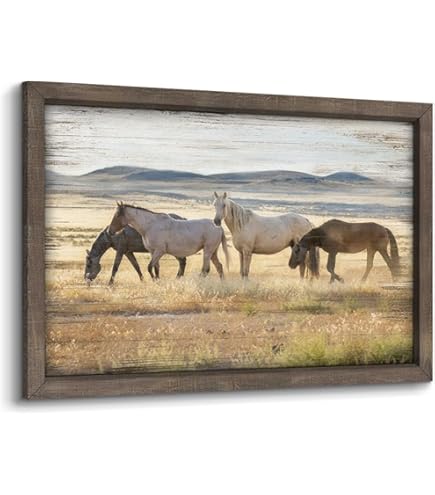 Impression Sur Toile Cheval D'eau – Art Mural Pour Maison – Plusieurs Tailles Disponibles – NEUF