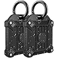 Tile Mate 2022 2024 Tracker Cover Anti-Scratch Waterproof Case with Keychain, Finder and Item Locator Cover for Carabiner, Keys, Bags, Cat Dog Collar Holder