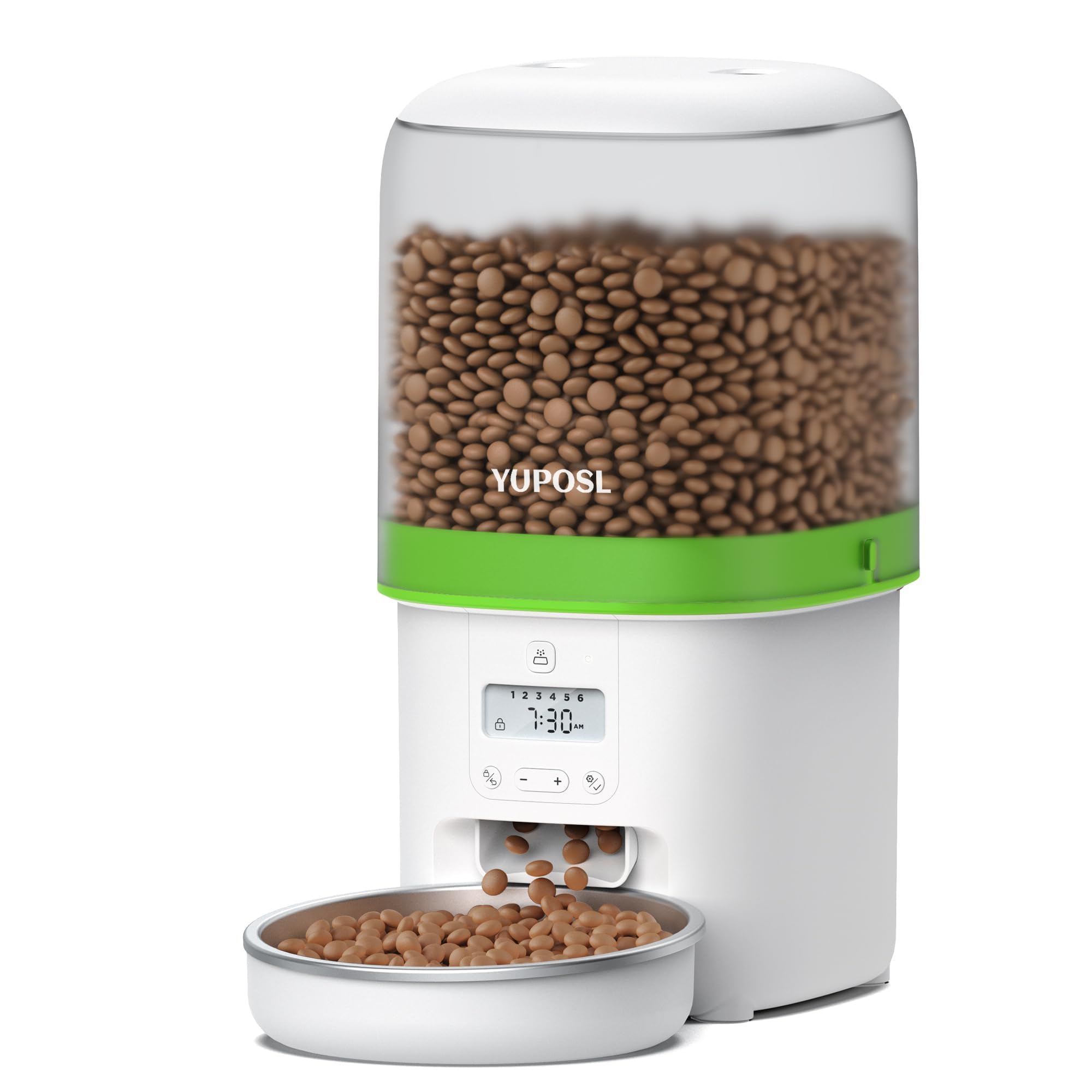 Photo 1 of Automatic Cat Feeder - 4L Timed Auto Pet Feeder for Cat and Dog with Dry Food Dispenser, 180-day Battery Life, 1-6 Meals Per Day, 1-16 Portion, Desiccant Bag Keeps Food Fresh