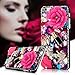 iPhone 6 Plus aCase, iPhone 6 Plus Case - Mavis's Diary 3D Handmade Bling Crystal Hot Pink Flower Sexy Lips Lipstick Colorful Shiny Glitter Sparkly Diamond Rhinestone Sliver Rive