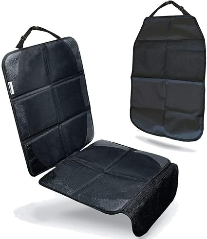 Amazon 日本人ママデザイナー監修 Monamour チャイルドシートマット シート キックガード付き 保護マット 車 シートカバー チャイルドシート用マット シート ベビー マタニティ 通販