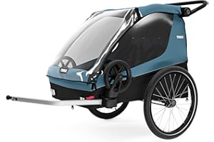 Thule Courier Bike Trailer, Aegean Blue, One Size
