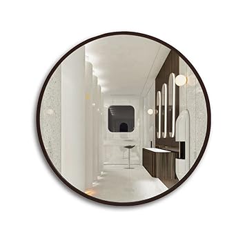 konzept badezimmer: Badezimmerspiegel Holzrahmen