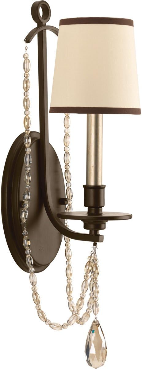 Progress Lighting P710003 020 Allaire One Light Wall Sconce Antique Nickel Amazon Com