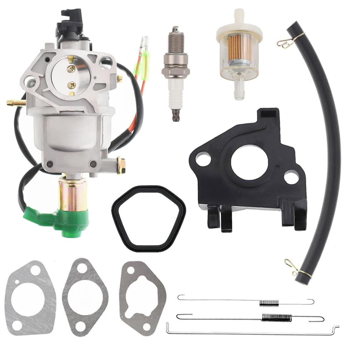 Qiuwanzia 16100-Z5L-F11 Carburetor with Solenoid for Honda GX240 8HP GX270 9HP GX340 11HP GX390 13HP Portable Generator for Centurion 5000/6250 GP5000 5944 0055770 005577-1 Gasoline Generator
