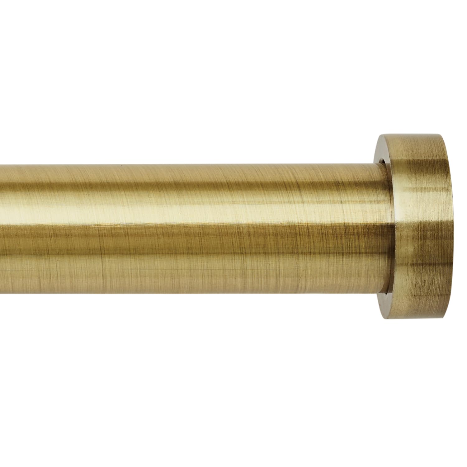 Curtain Poles 120cm to 210cm Antique Brass Extendable Curtains Pole Set 25mm (1") Diameter Curtain Rod With Cap finials brackets rings 48 to 86"