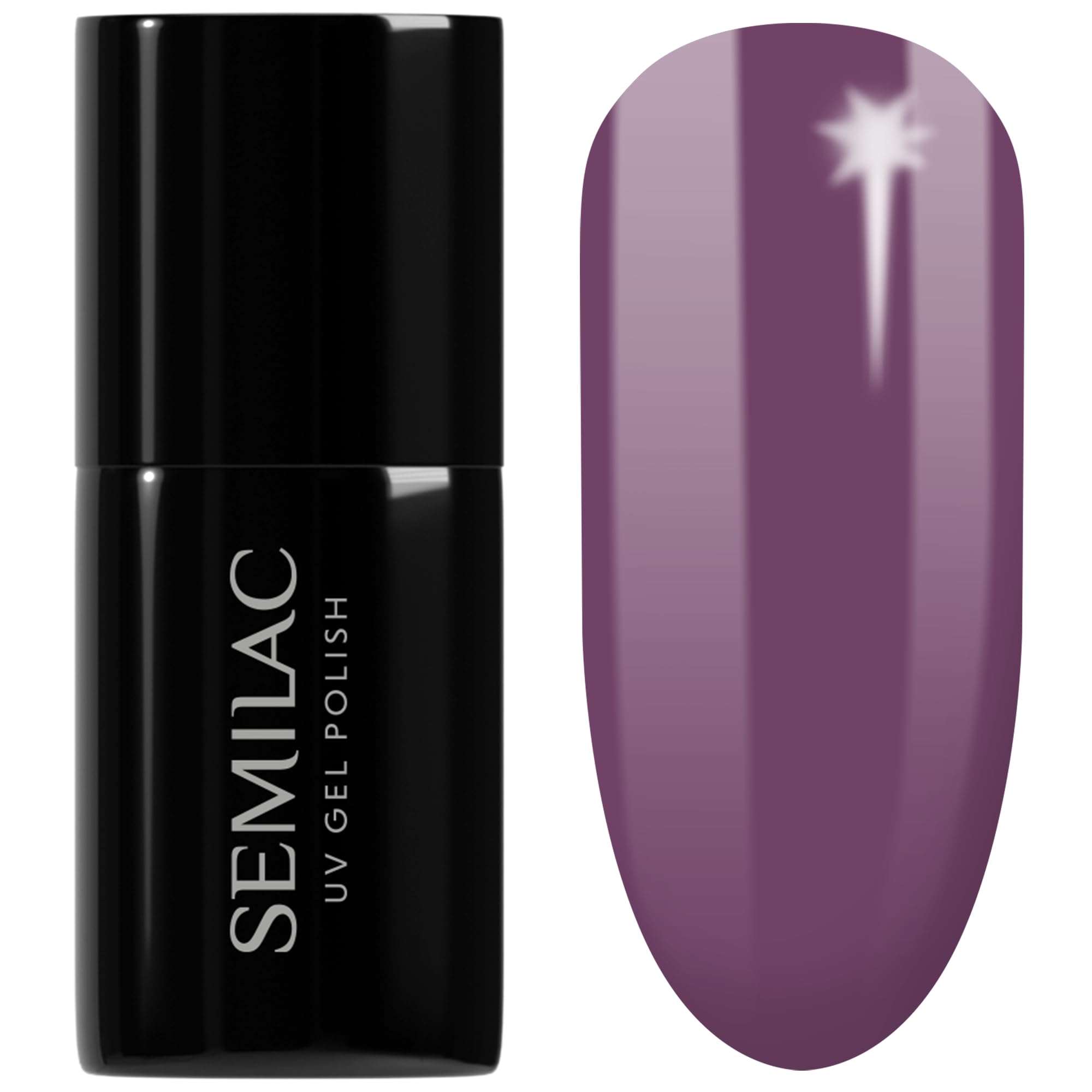 SEMILAC Gel Nail Polish 285 Dancing Time - Full Coverage Gel Polish - Soak Off Easy To Use LED/UV Nail Lamp - Long Lasting Manicure and Pedicure up to 3 weeks