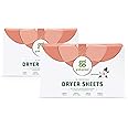 Grab Green Dryer Sheets, 160 Sheets, Gardenia Scent, Plant Based, Softens Fabrics, Reduces Static Cling and Wrinkles
