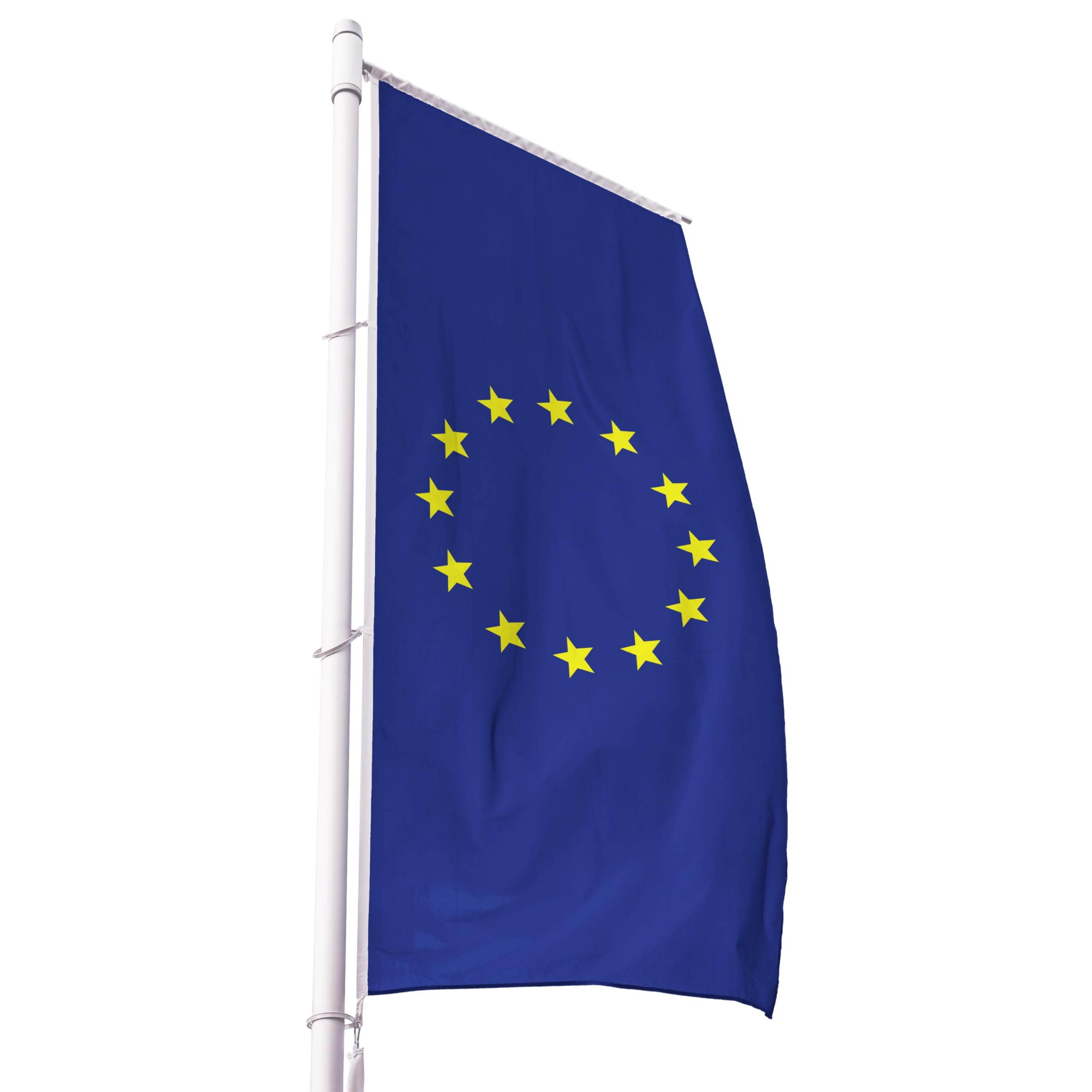 FBS Premium Europe Hoisting Flag with Hemstitch for Booms, Weatherproof Flag with Hemstitch, Europe Flag, Durable EU Flag Made of Spun Polyester, 155 g/m