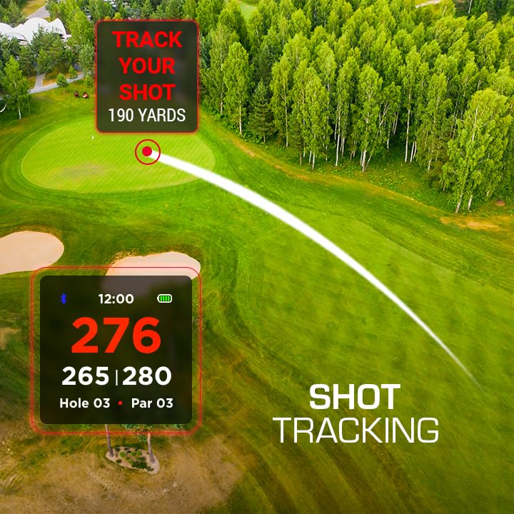 Rad Watch Golf GPS Watch Touchscreen, 42,000+ Courses, Pin Positioning, FCB Hazard Distances, Shot Tracker, Score Tracker, Green View, IPX7 Waterproof, Long Battery, Enhanced Charging & UI