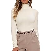 Allegra K Turtleneck Long Sleeve Sweater for Women's Fall Casual Chunky Knit Pullover Sweaters
