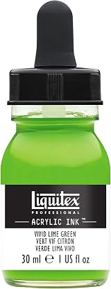 Liquitex Ink 30 ml Lime Green Professional Acrylic Paint for Airbrush
