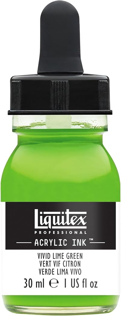 Liquitex Ink 30 ml Lime Green Professional Acrylic Paint for Airbrush