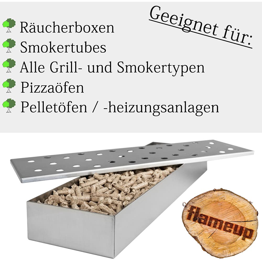 Buche Pellets Grill Smoker Pizzaofen Rauch BBQ Holz Flameup 4