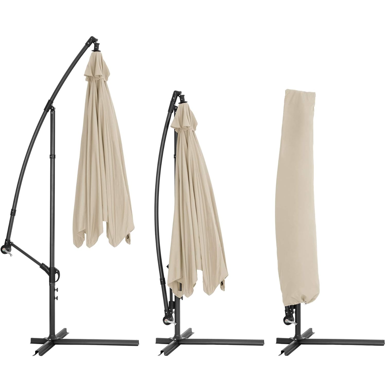 Home & Garden Store Beige TecTake garden cantilever ...