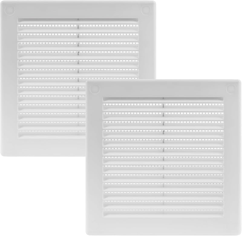 Vent Systems 150x150mm White Soffit Vent Cover Pack of 2